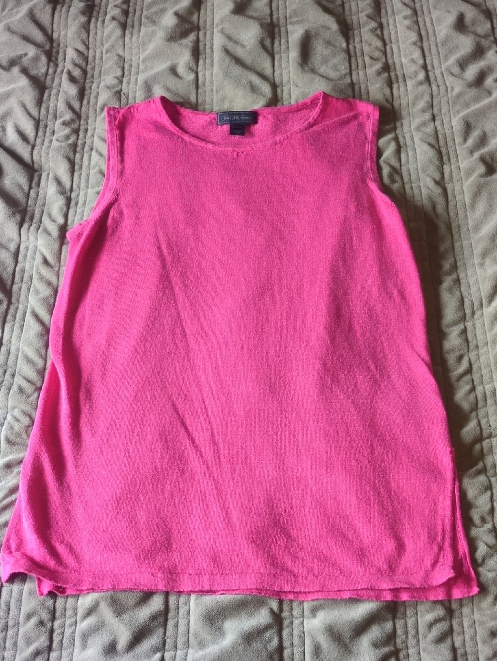 Saks Fifth Avenue Hot Pink Sleeveless Tank Top